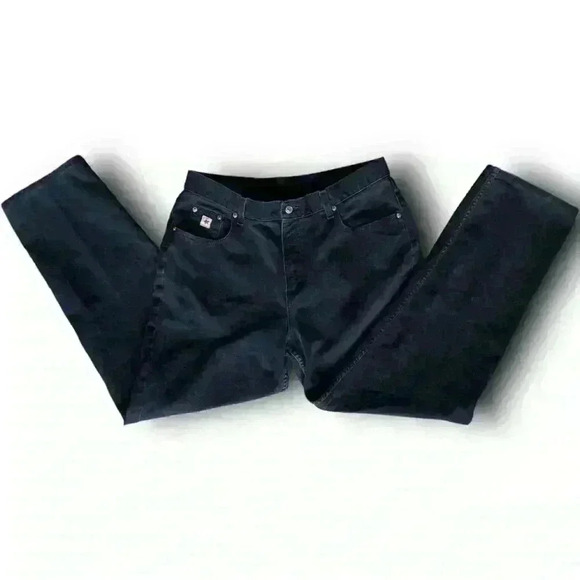 Rocky Mountain Vintage Rockies Jeans Black 90s Tapered Mom Cowgirl Denim 19R GUC - Picture 1 of 8